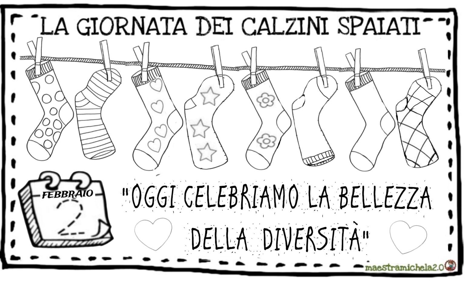 POSTER Giornata dei calzini sparati maestramichela2.0